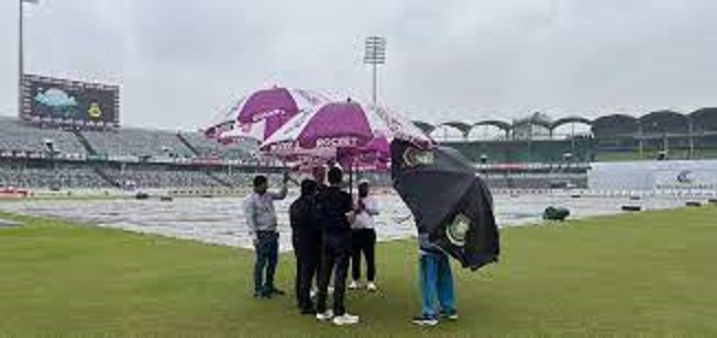 বাংলাদেশ ও নিউজিল্যান্ডের মধ্যেকার দ্বিতীয় দিনের খেলা বৃষ্টির কারণে পরিত্যাক্ত